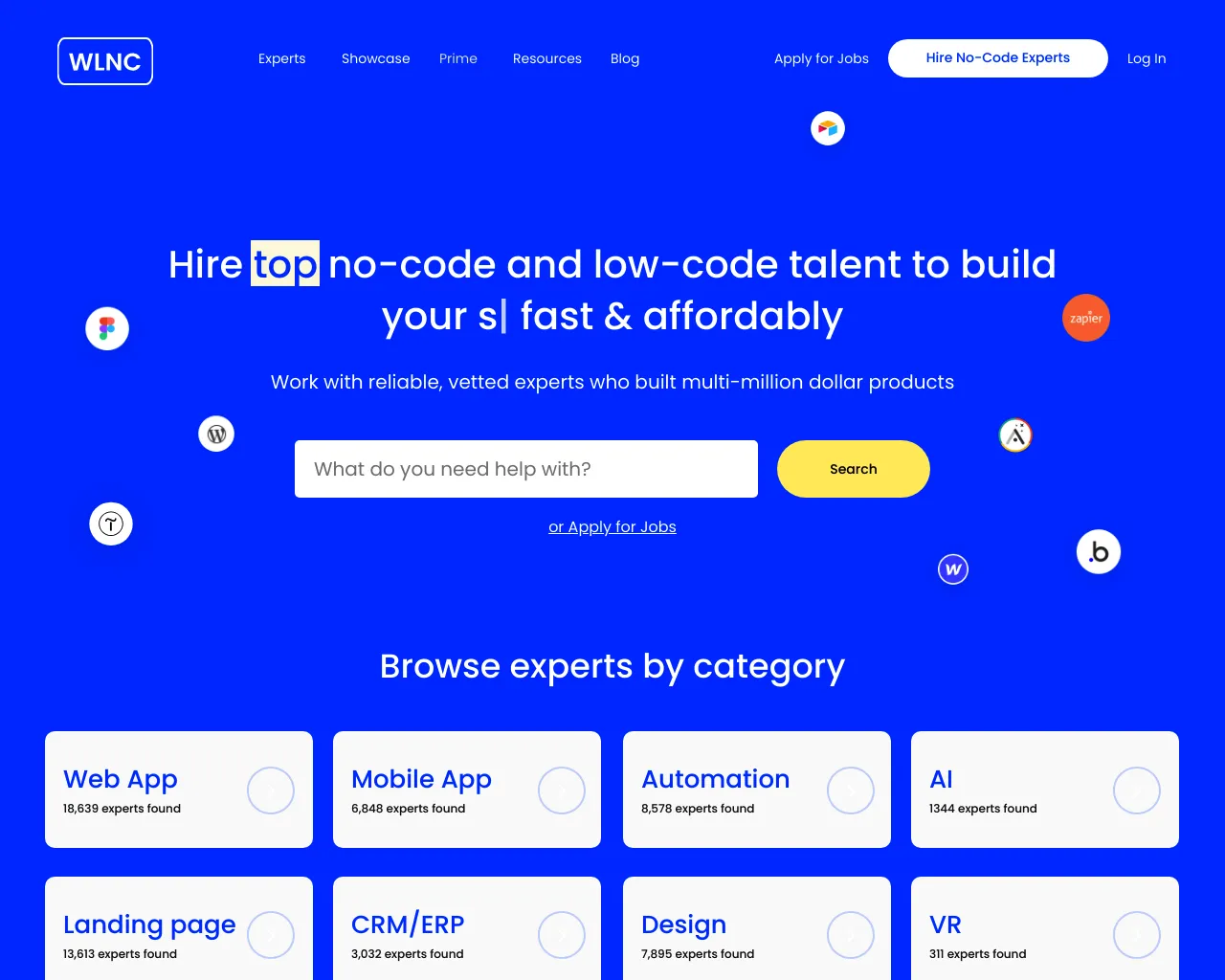Hire Top No-Code and Low-Code Talent to Build Your Website Fast & Affordably