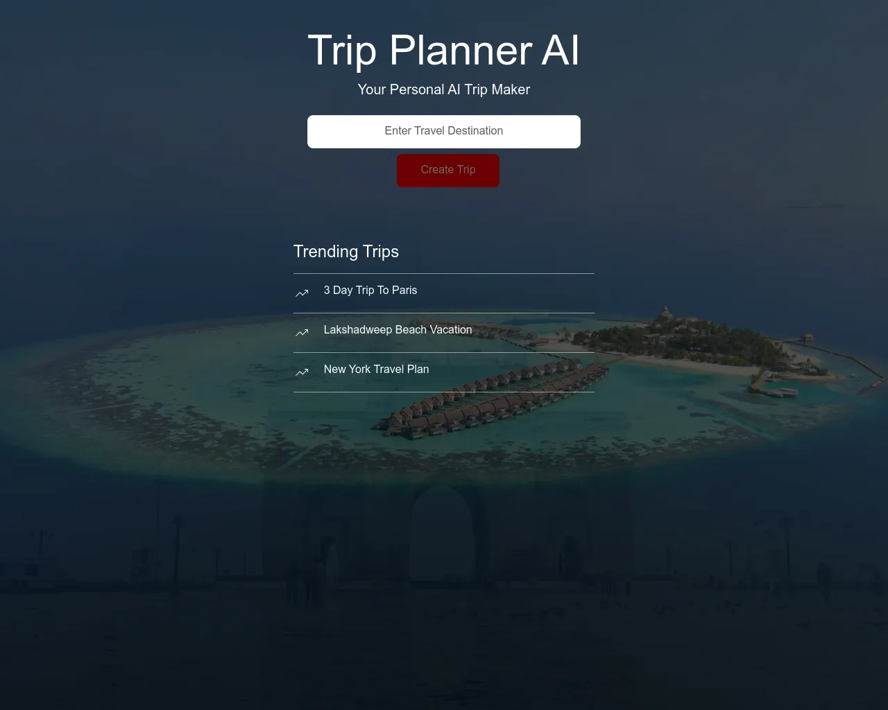AI Trip Maker - Your Personal Trip Planner AI