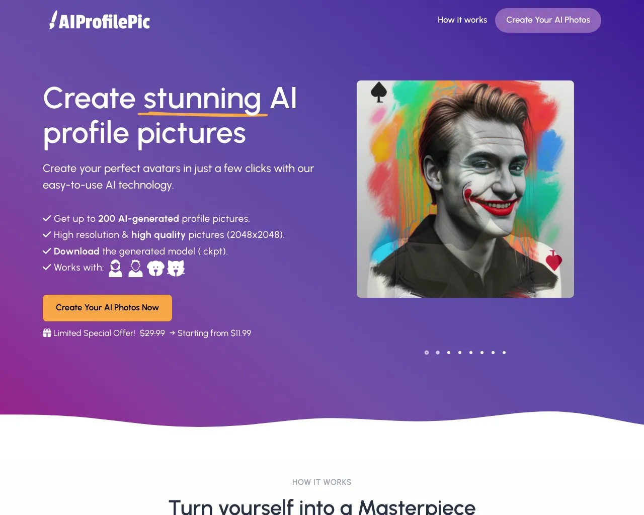 Create Stunning Profile Pictures Using AI - Aiprofile...
