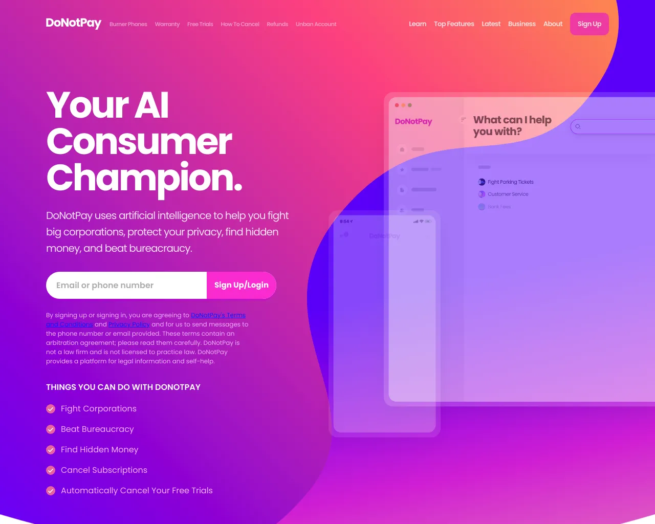 DoNotPay - Your AI Consumer Champion