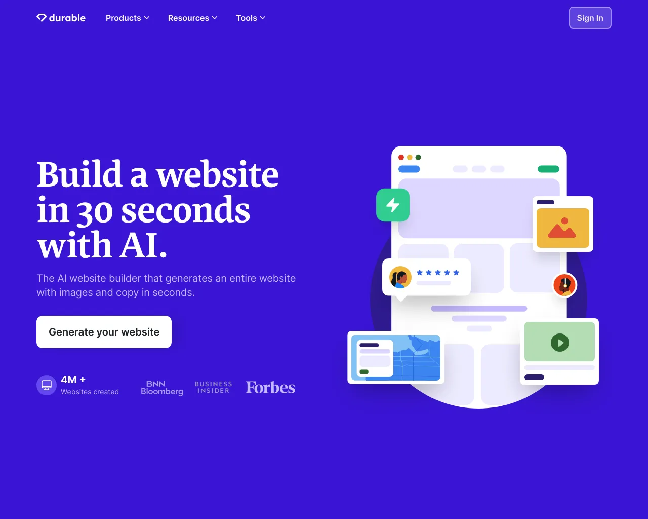 Durable: AI Website Builder and Service Business Software