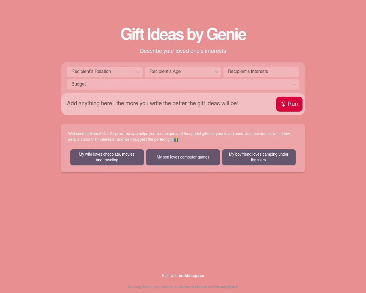 Genie - AI Gifts Generator
