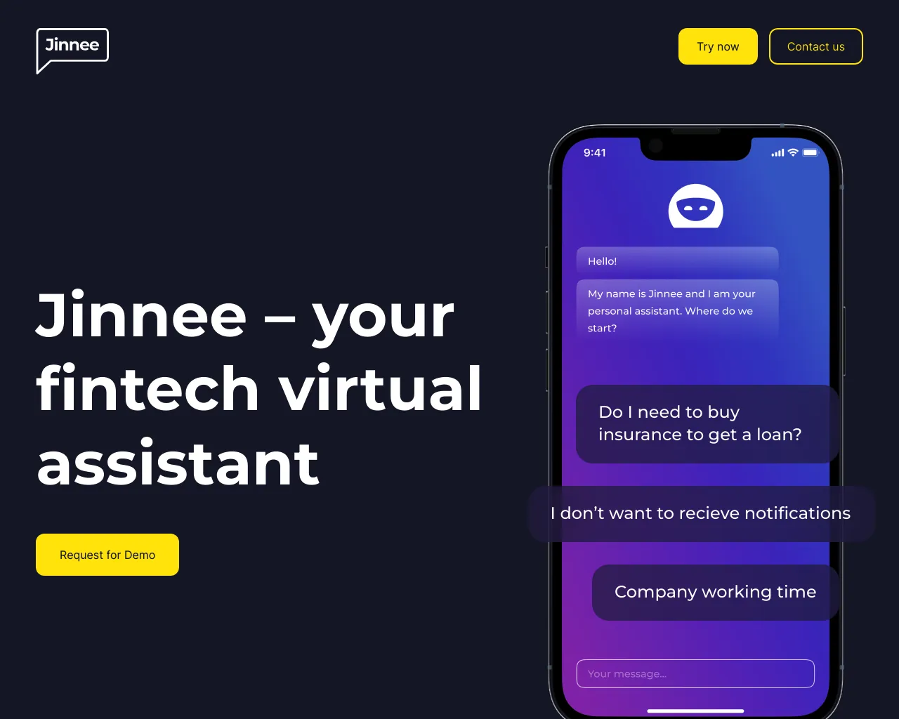 Jinnee – Your Fintech Virtual Assistant