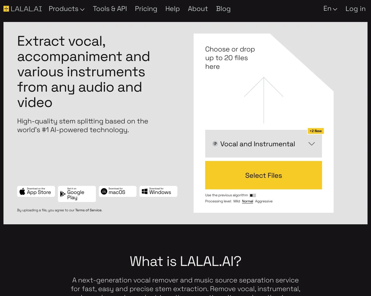 Extract Vocal, Accompaniment and Various Instruments From Any Audio and Video
