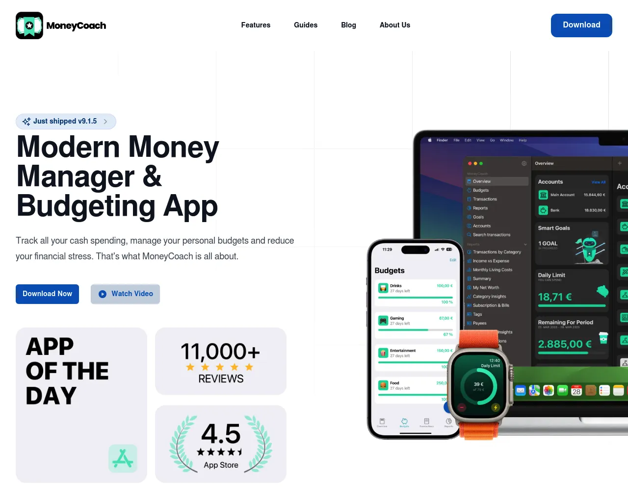MoneyCoach - Modern Money Manager And Budgeting App