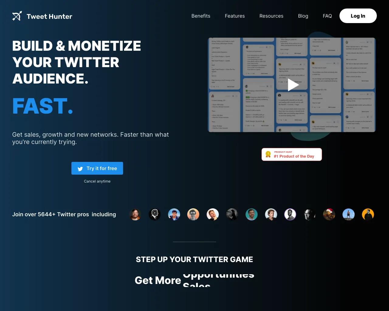 Tweet Hunter - Get More Twitter Followers • Tweets, Threads, Scheduler, Analytics