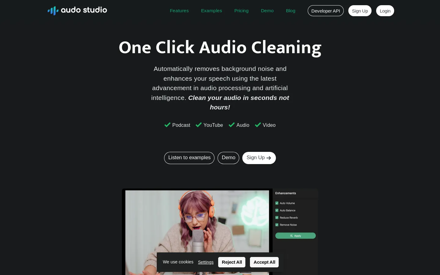 Audo Studio | One Click Audio Cleaning