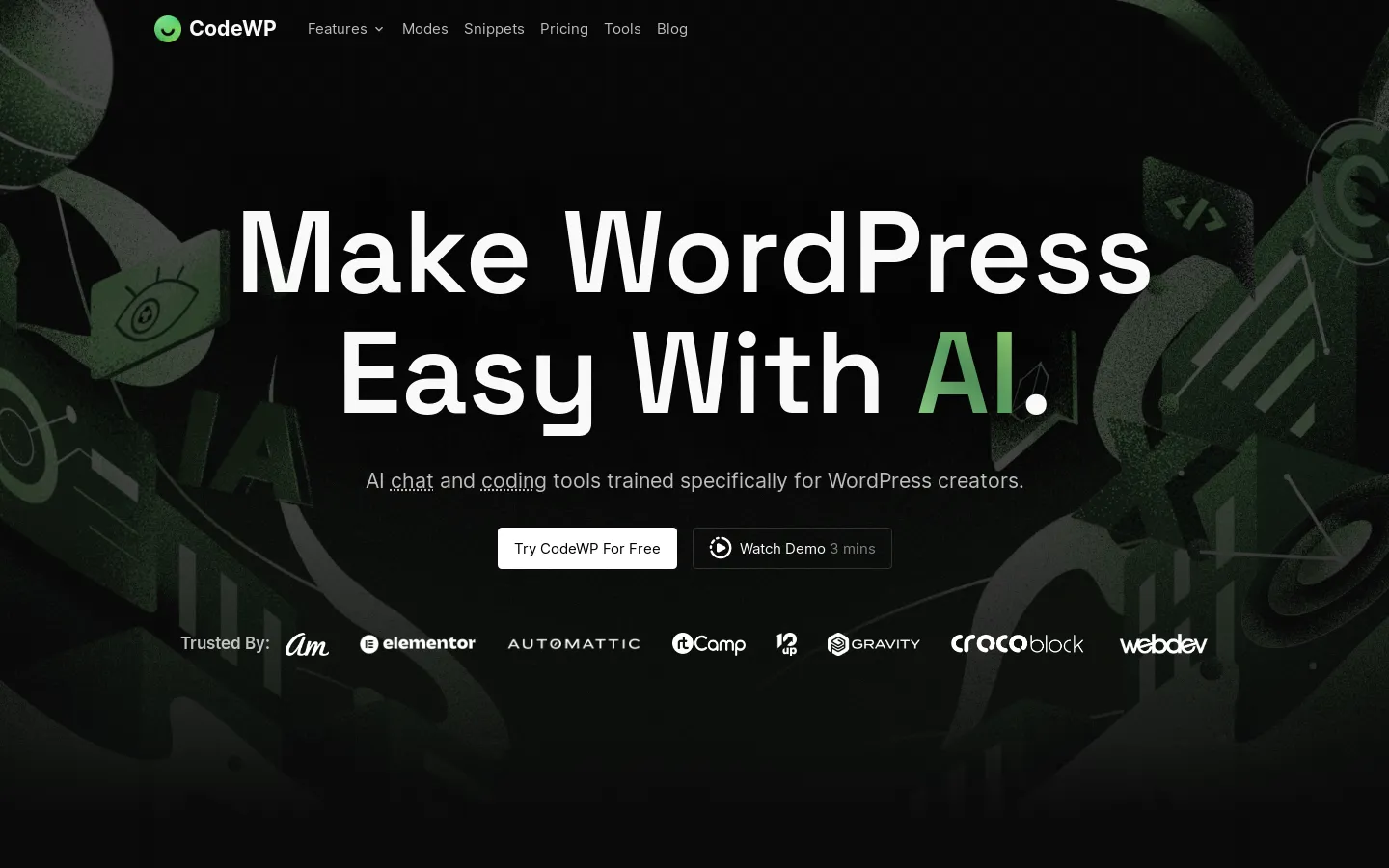CodeWP - AI For WordPress Creators