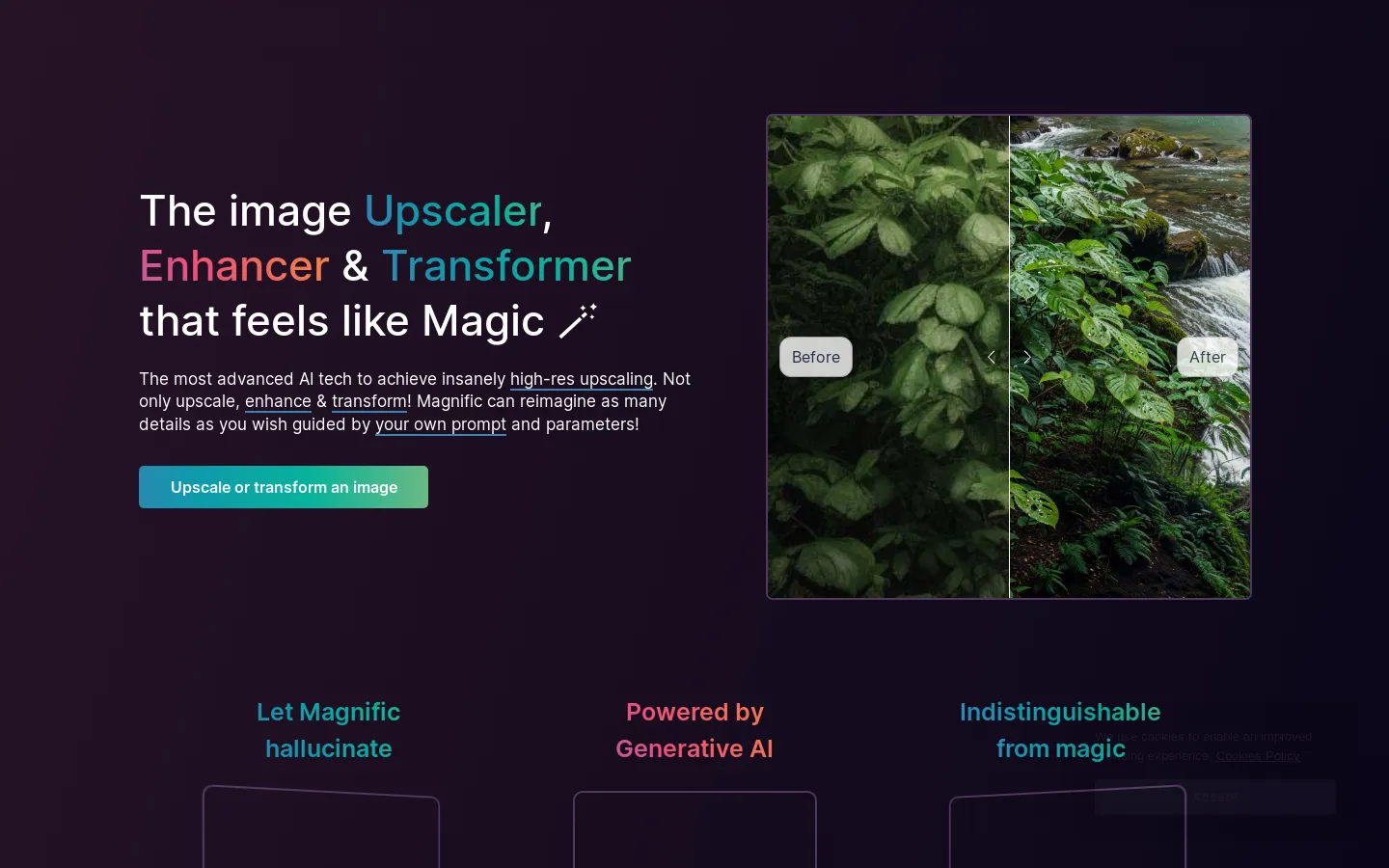 Magnific AI — The magic image Upscaler & Enhancer