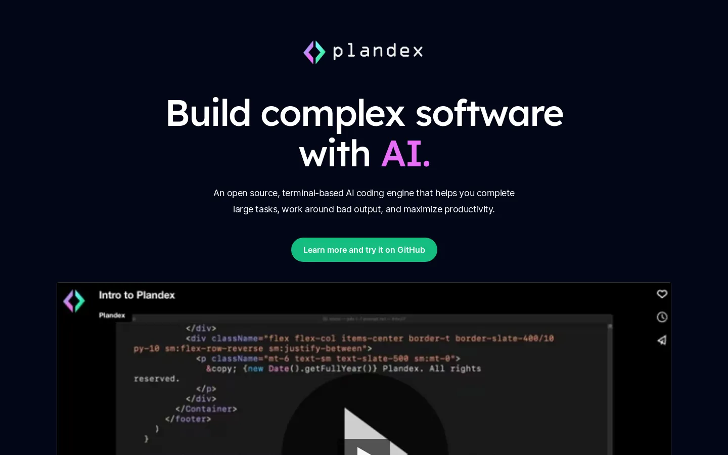 Plandex - AI programming engine for complex tasks