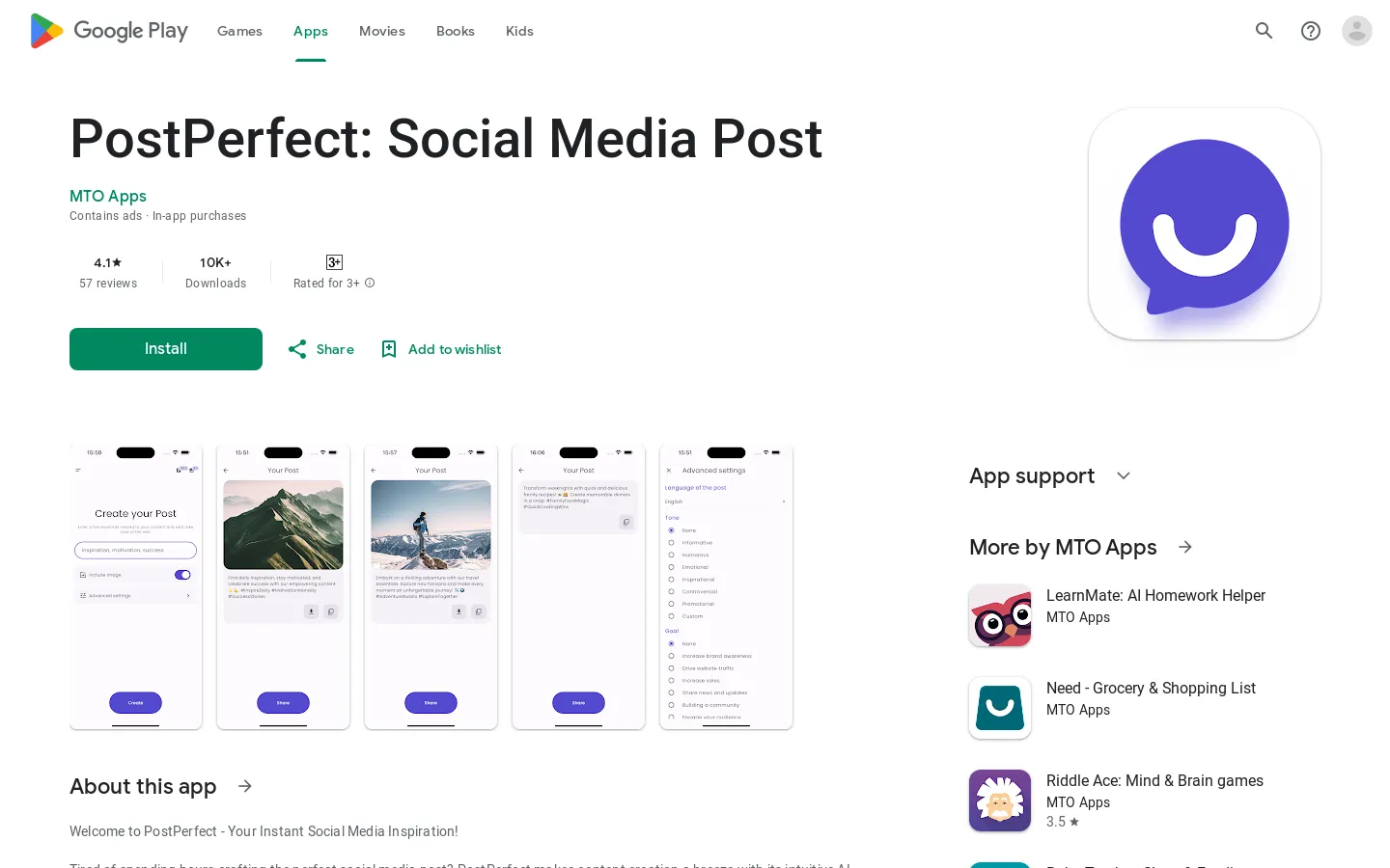 PostPerfect: Social Media Post - Apps on Google Play