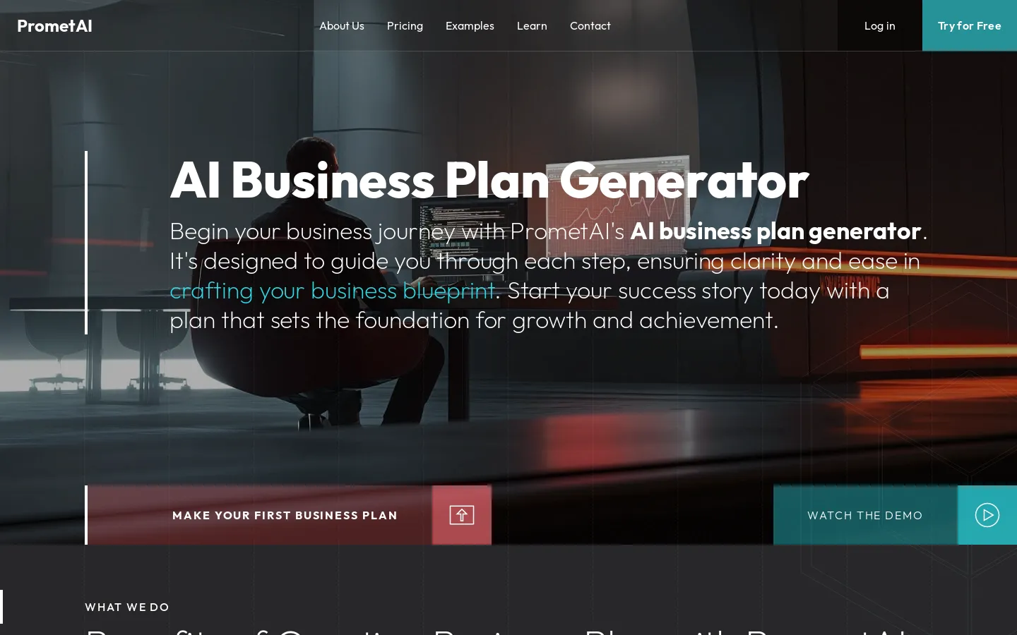 AI Business Plan Generator | Business Plan Maker | PrometAI