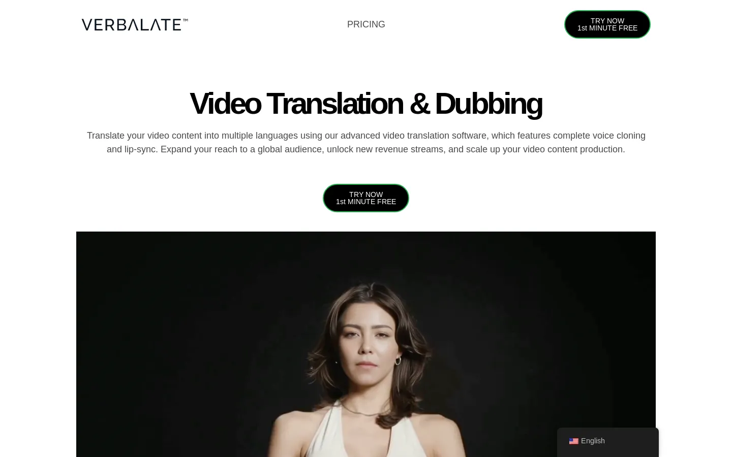 Verbalate™ Video & Audio Translation, Voice Clone & Lip Sync Software