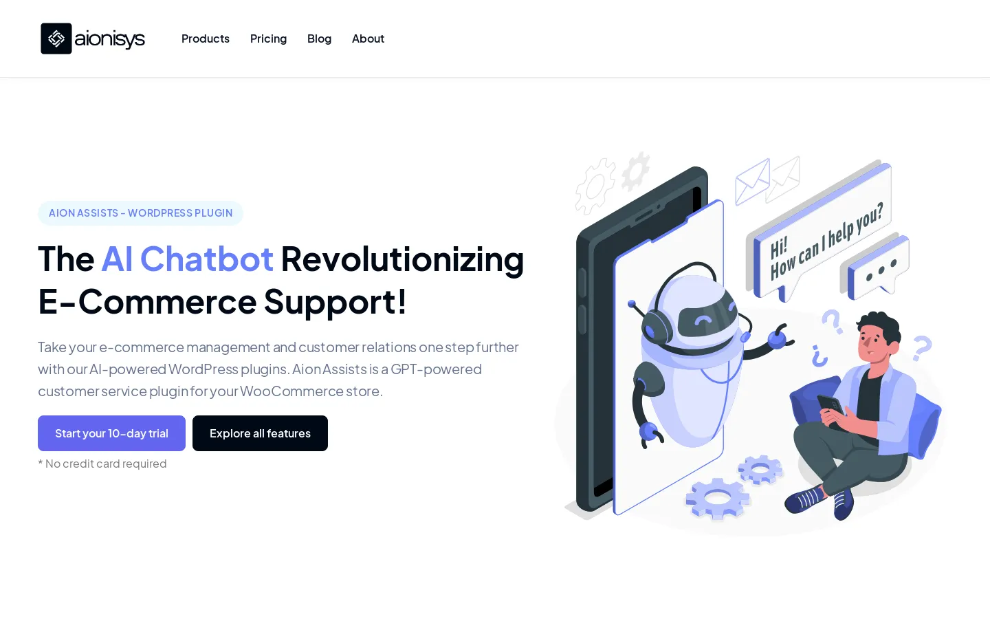 GPT-powered customer service for WooCommerce | Aionisys