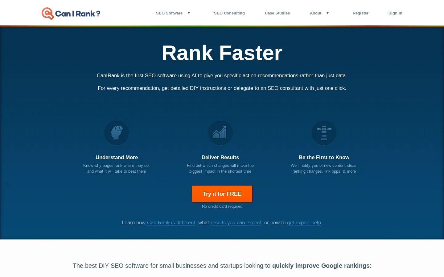 Rank Faster with the Best SEO Software for Small Business - CanIRank