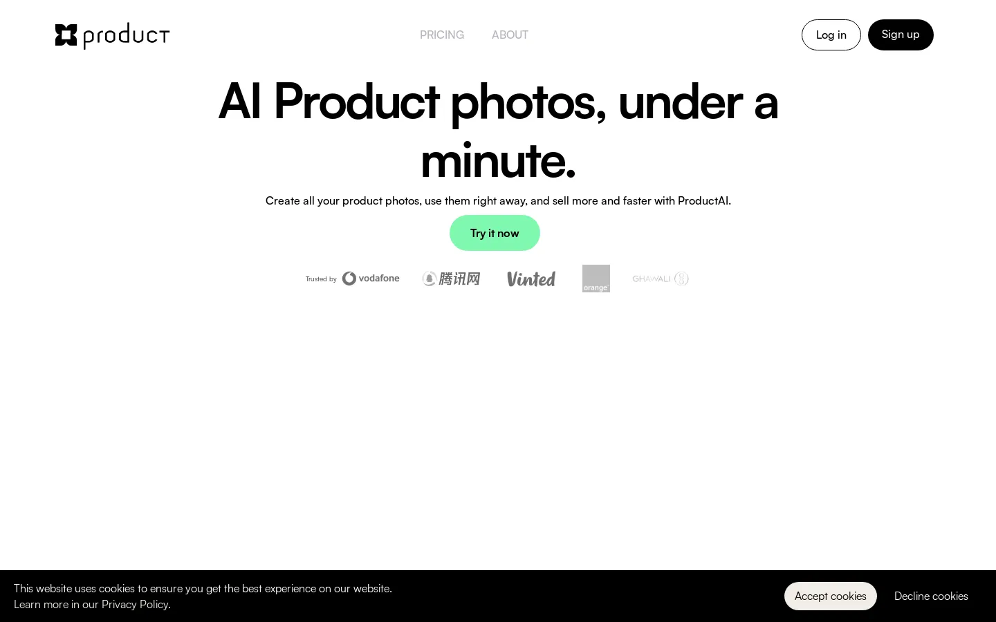 ProductAI: Professional Product photos generated with AI