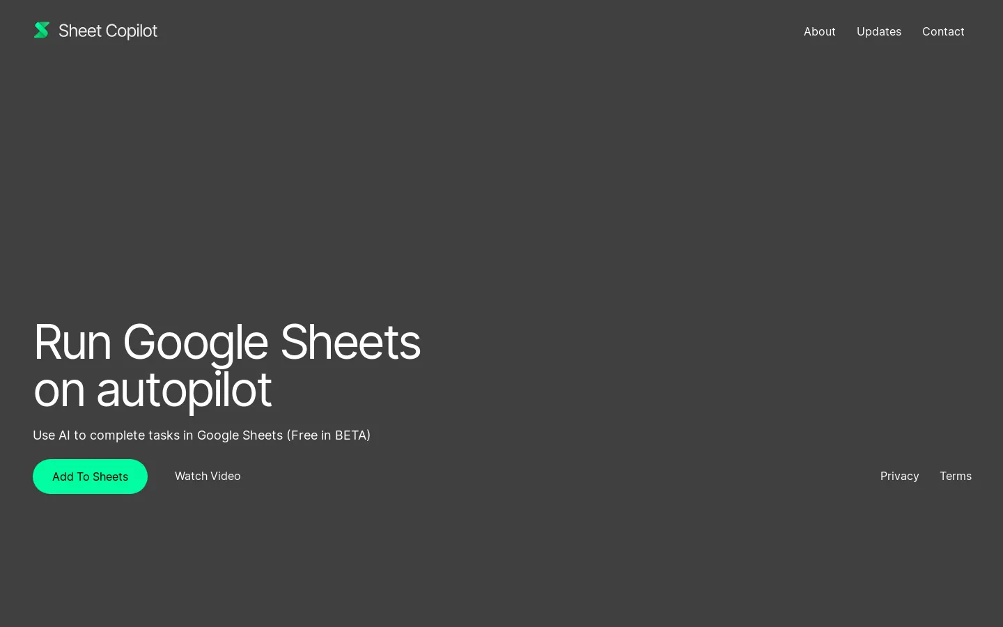 Sheet Copilot: Google Sheets on Autopilot