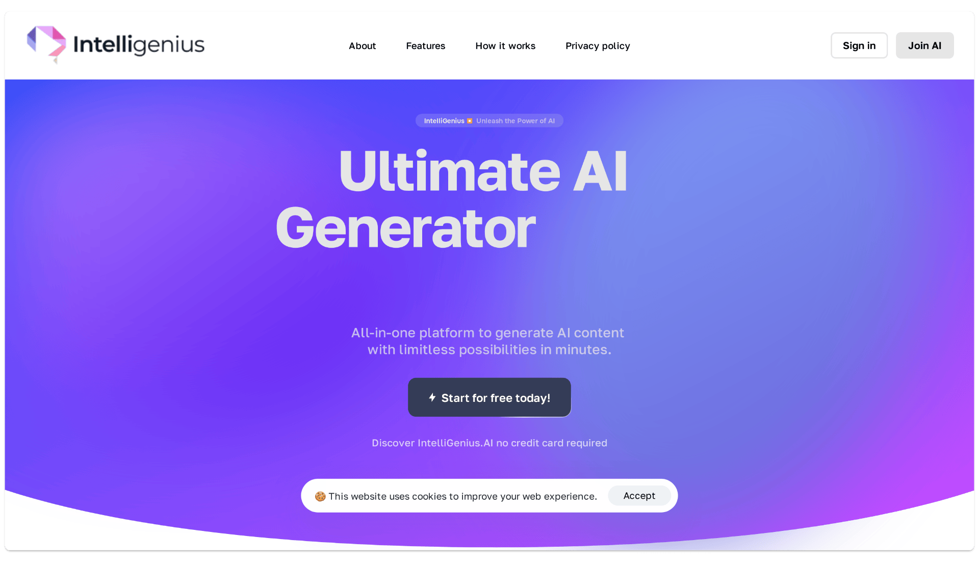 IntelliGeniusAI - Unleash the Power of AI