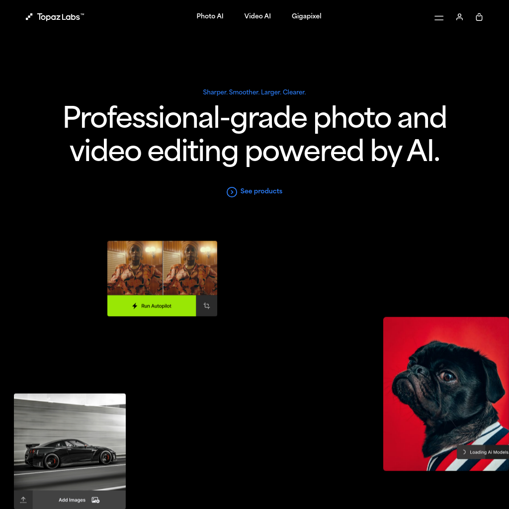 Topaz Labs | Professional-grade photo and video editing powered by AI.