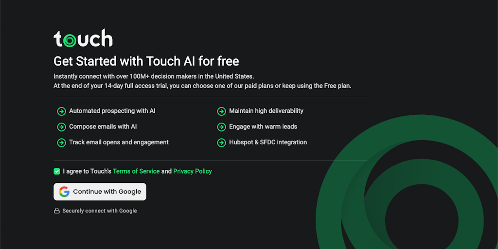 Touch AI - AI Email for Sales