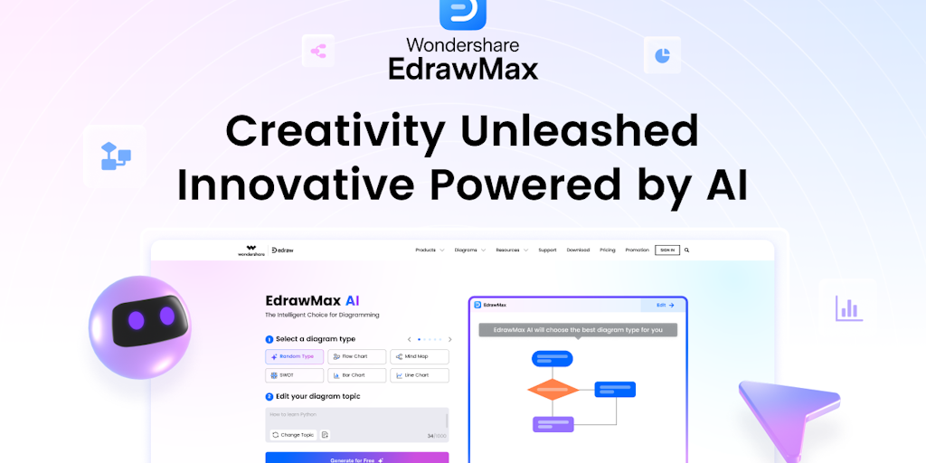 Wondershare EdrawMax - Creativity unleashed innovative diagramming powered by AI