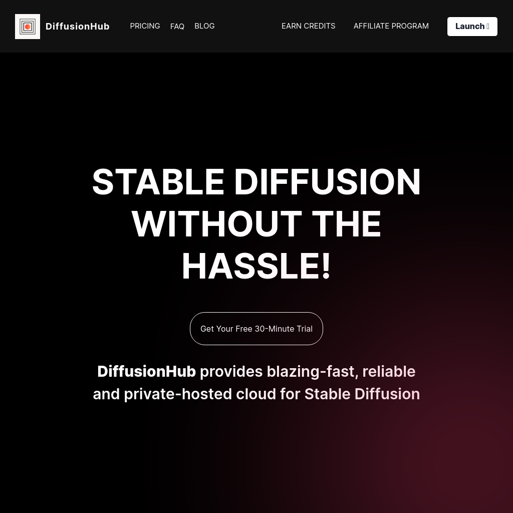 DiffusionHub: Your Gateway to Stable Diffusion – Create with Ease