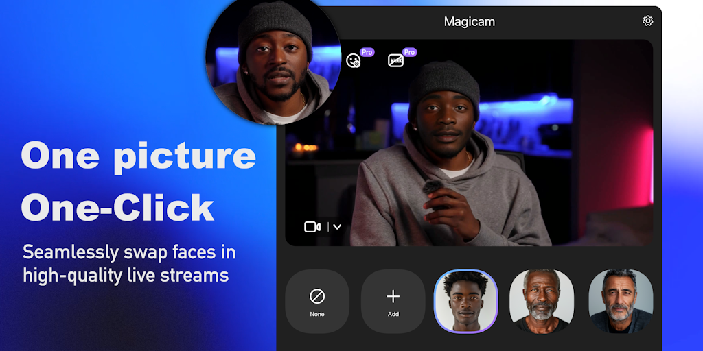 Magicam - Real-Time Face Swap Solution for Zoom, Twitch, and More
