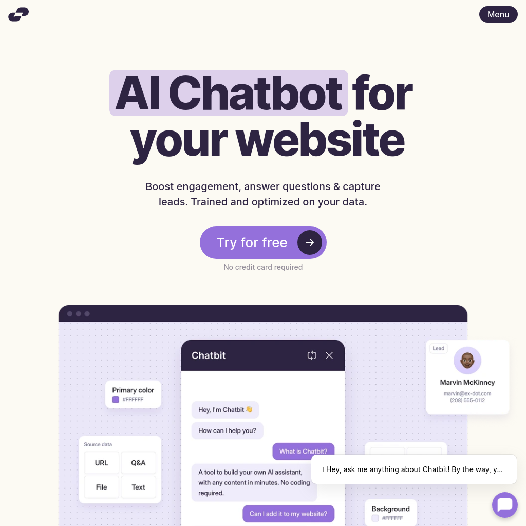 Chatbit - AI Chatbots for Your Website