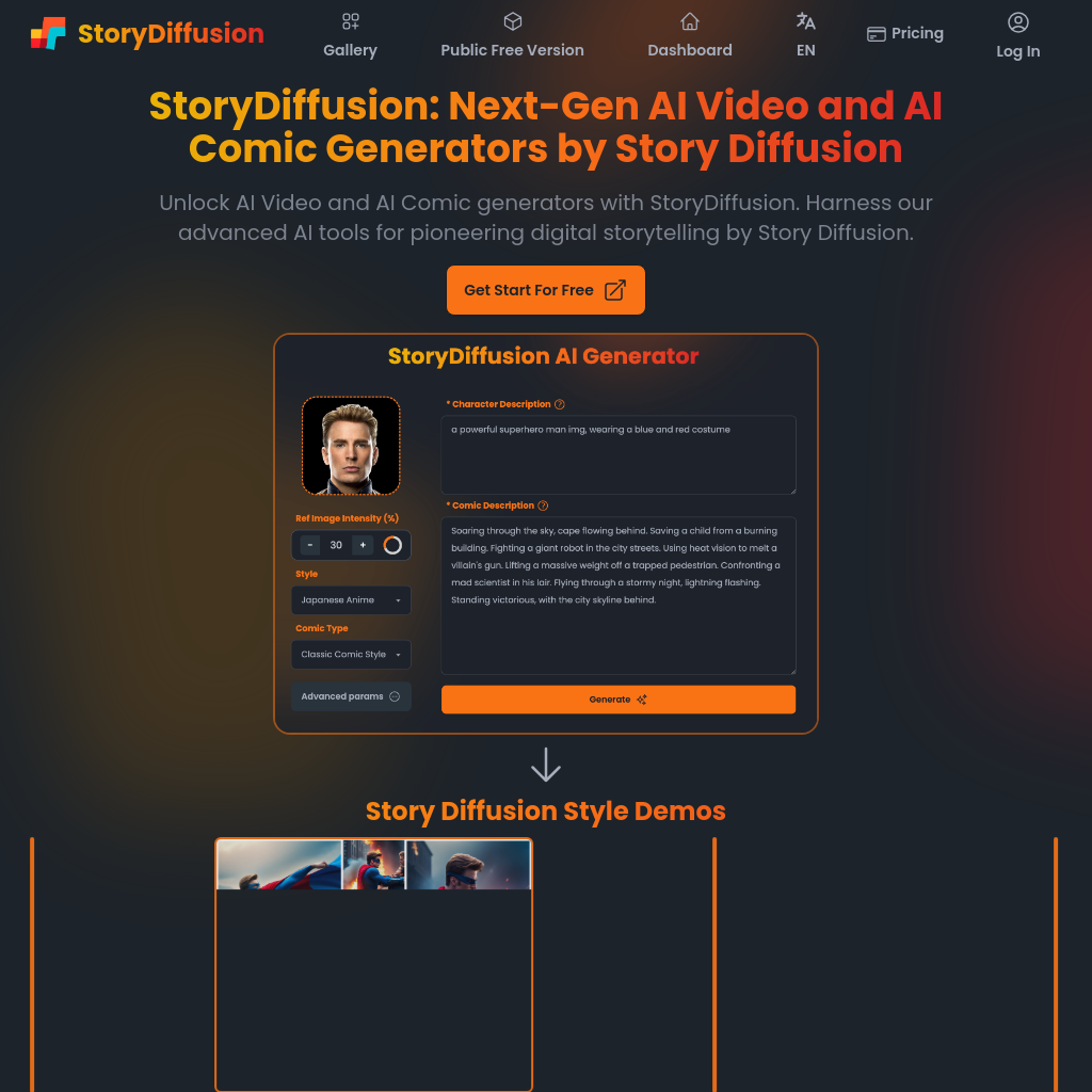 Story Diffusion: AI Video and Comic Generators for Digital Storytelling