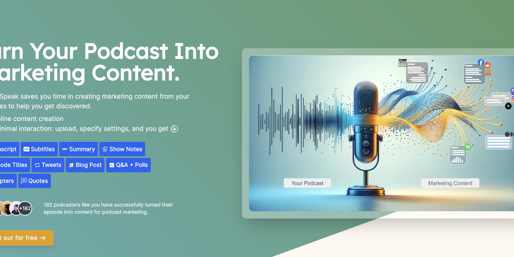 LemonSpeak - Automated Content Creation for Podcast Marketing
