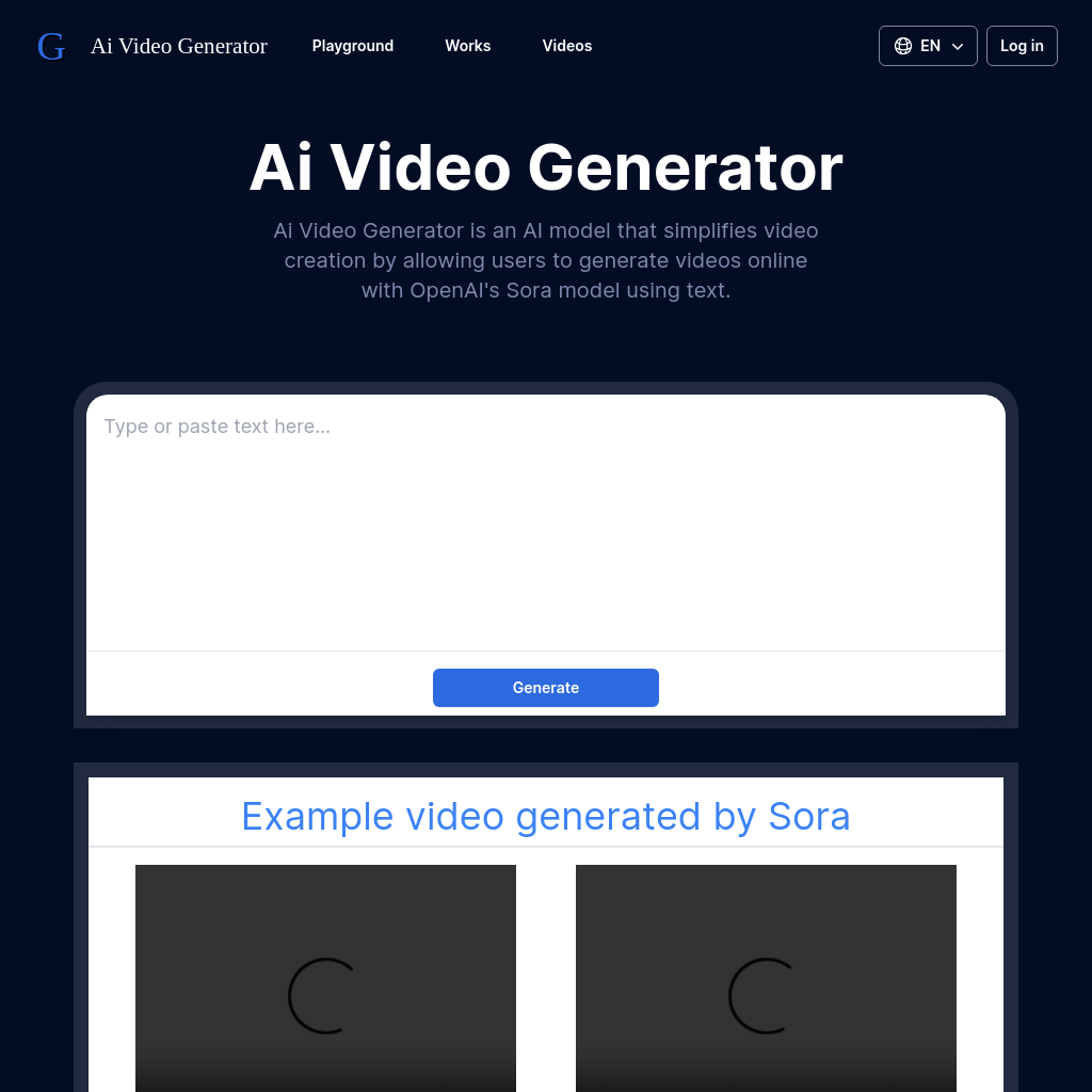 Sora AI Video Generator | Create Realistic and Imaginative Scenes