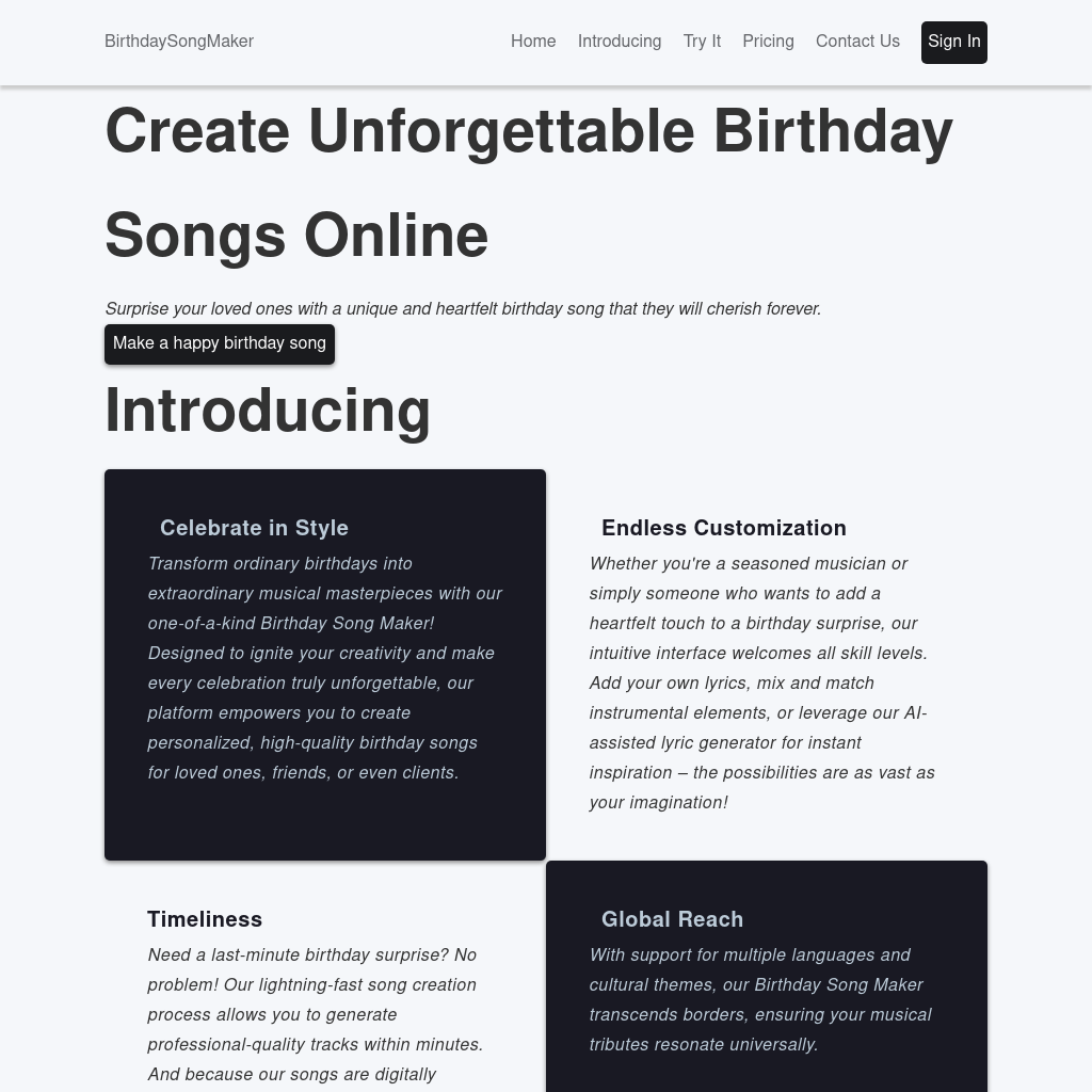Create Personalized Birthday Songs Online - Birthday Song Maker