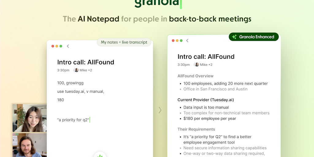 Granola - The AI Notepad for Back-to-Back Meetings