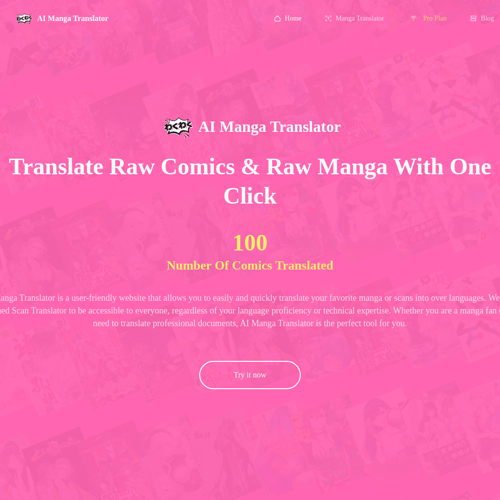 AI Manga Translator - Translate Manga with Precision