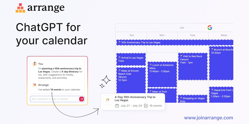 Arrange - AI-Powered Copilot for Your Calendar