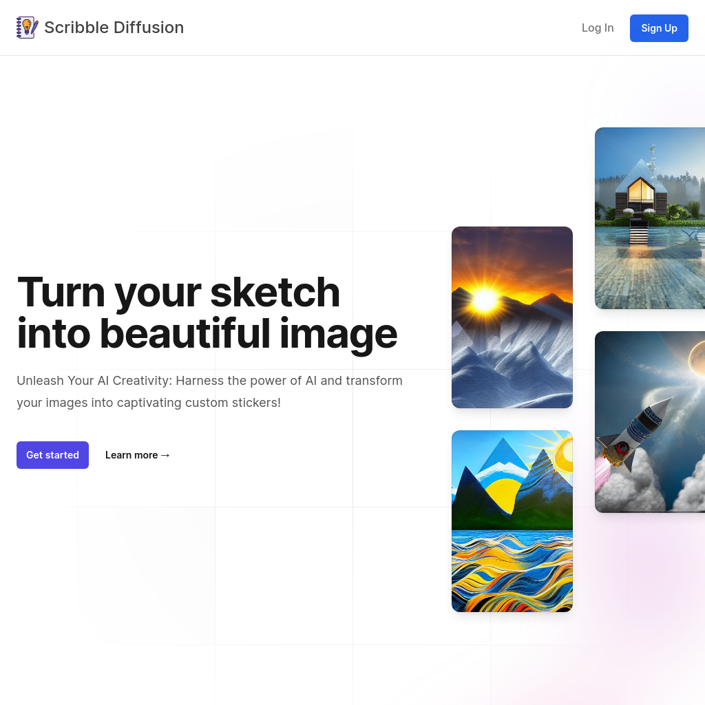 Scribble Diffusion - Transform Your Scribbles into AI Images | Replicate