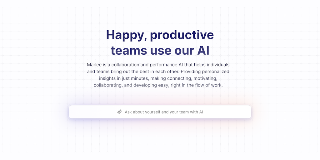 Marlee - AI Coach for Better Team Collaboration and Performance