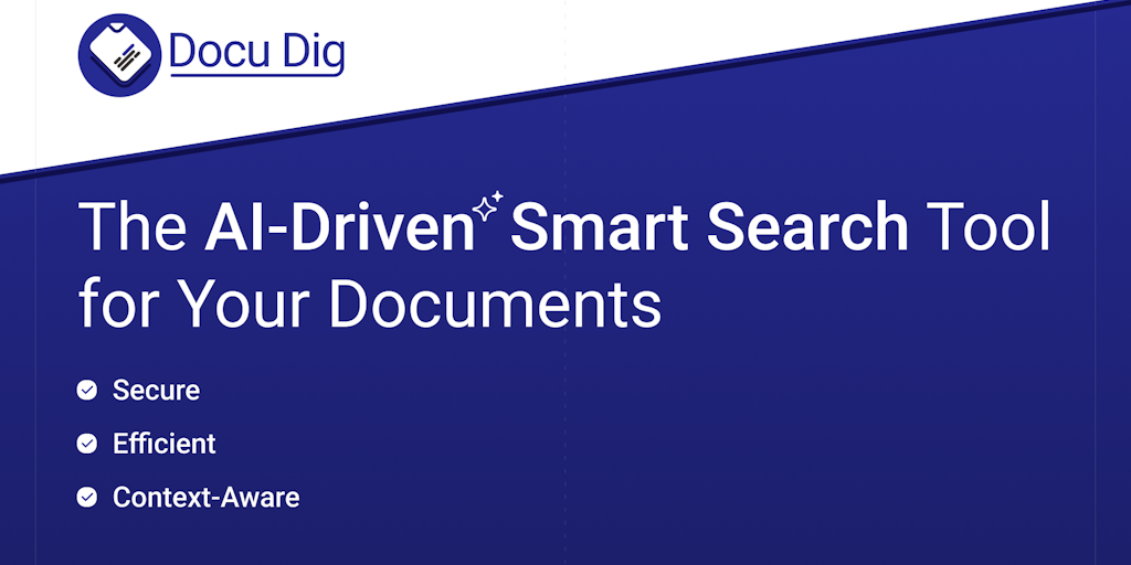 Docu Dig - AI-Powered Smart Search for Document Insights