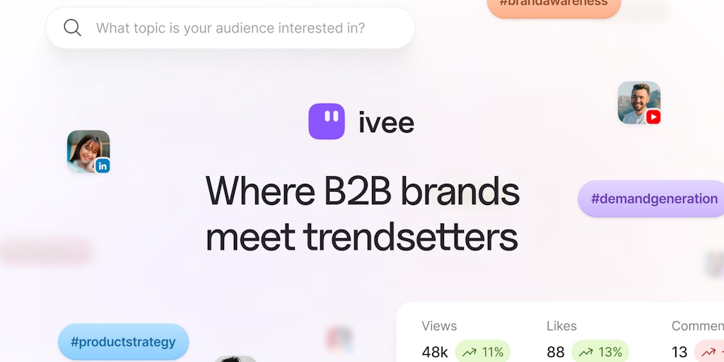 Ivee - B2B Influencer Marketing Platform