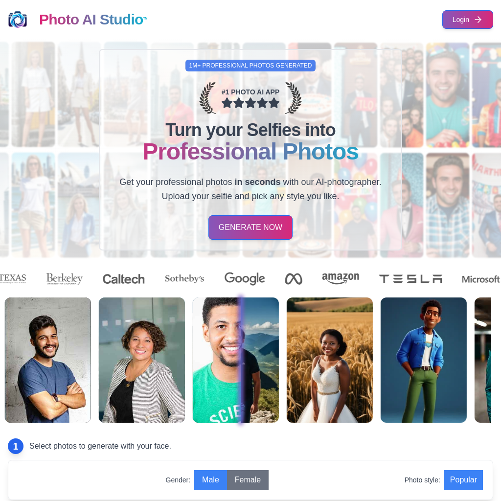 Transform Your Selfies with Photo AI Studio | AI Photo Generator