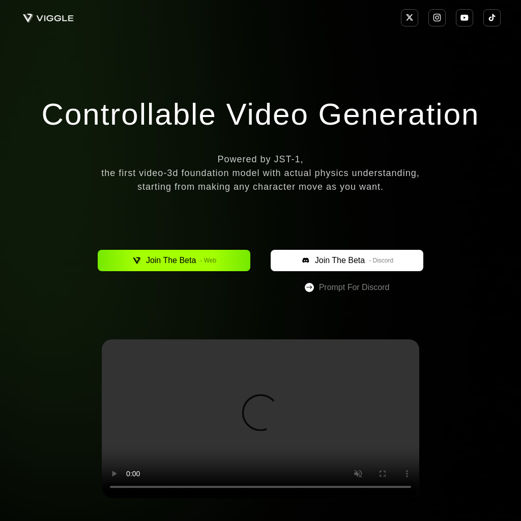 Viggle - Controllable Video Generation with AI