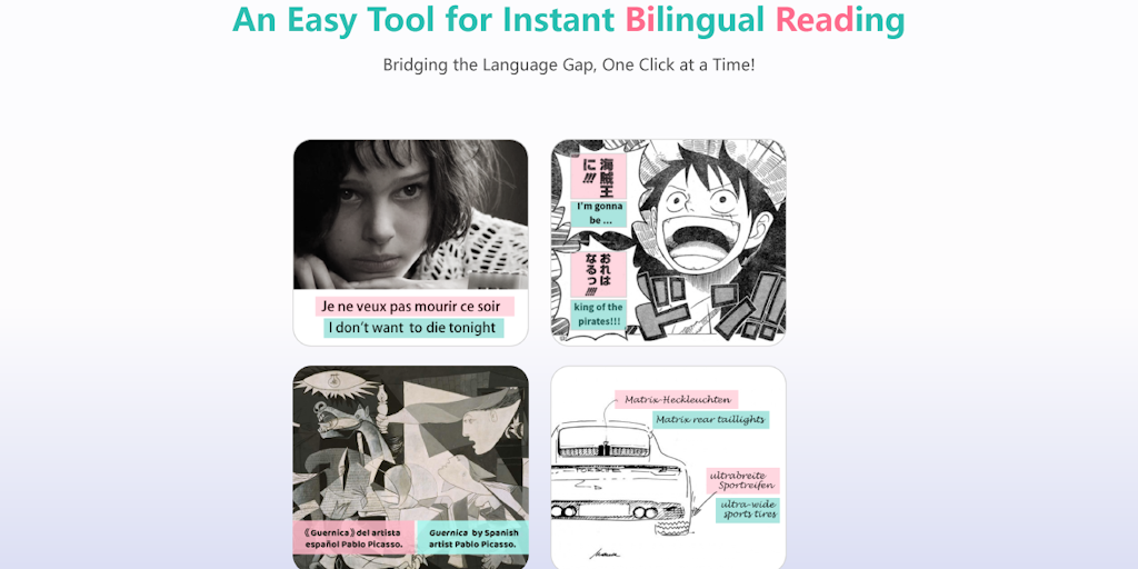 BiRead - Instant Bilingual Reading Tool