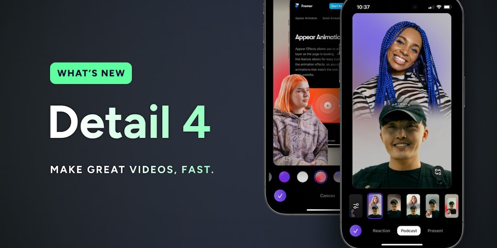 Detail: Video Recorder & Editor for TikTok, Podcasts, and Instagram