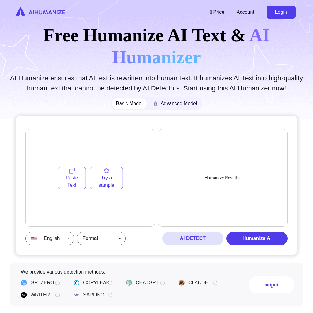 AI Humanize - Convert AI Text into Human Text | AI Humanizer Online