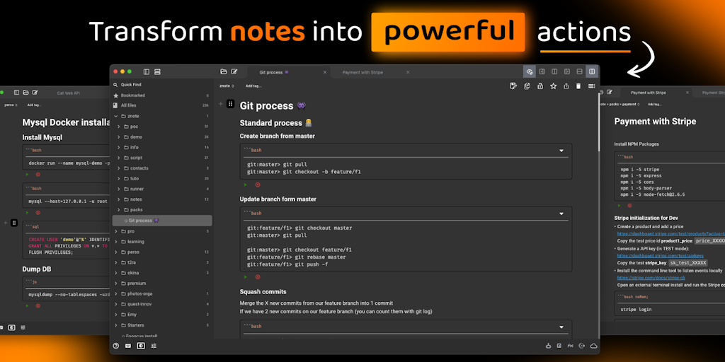 Znote - Smart Note-taking for Workflows