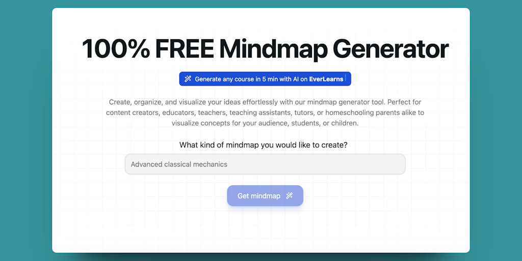 Free Mindmap Generator | EverLearns