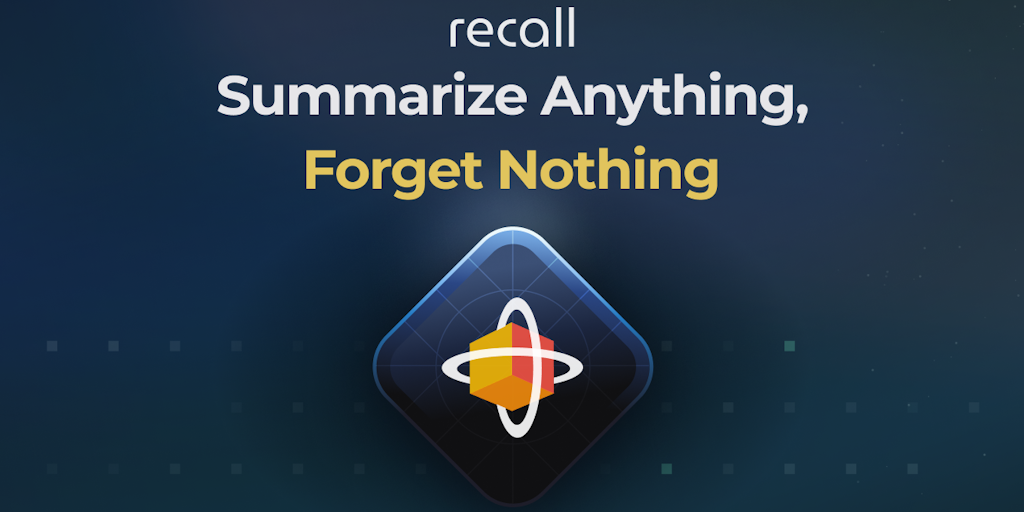 Recall - Summarize and save any online content