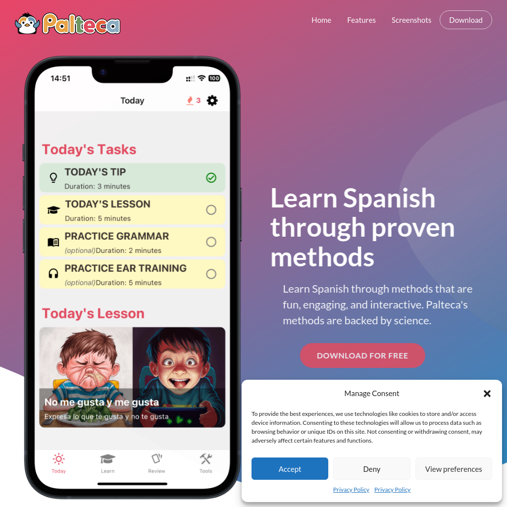 Palteca | Best App to Learn Spanish